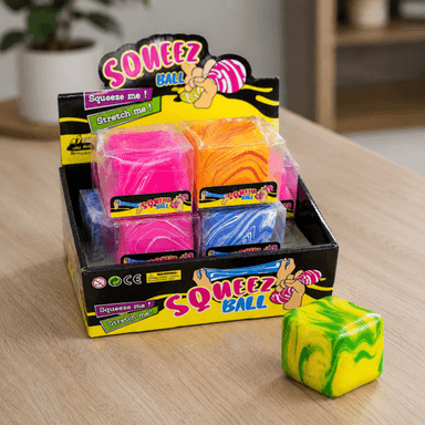 Mermer Desenli Squishy Küp (5x5 cm)