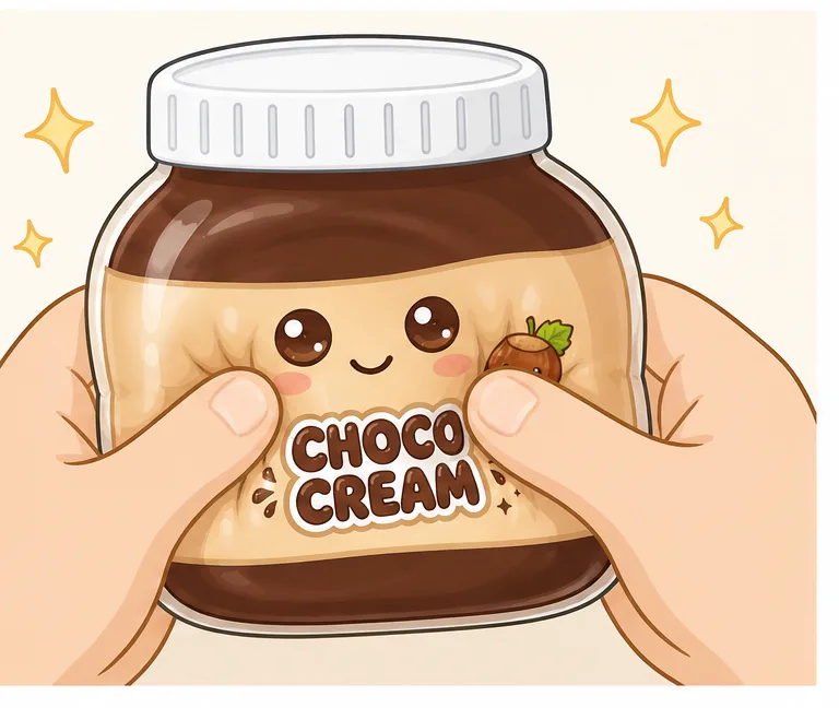 Kawaii Çikolata & Fındık Kreması Kavanozu Paper Squishy Yapımı - 6. Adım: Barkoddan Mikro Delik Aç & Kavanozunu Sık! 🎉 Kağıt Sukuşi Yapım Aşaması