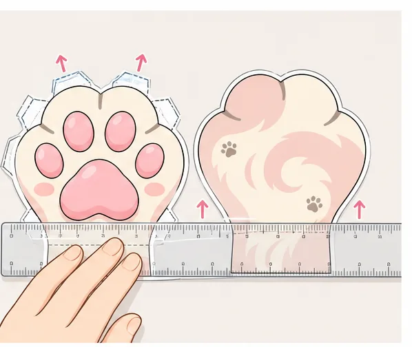 Minnoş Kedi Patisi Paper Squishy Yapımı - 3. Adım: Kulakçıkları ve Bilek Menteşesini İçe Katla 📐 Kağıt Sukuşi Yapım Aşaması